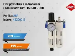 Filtr powietrza z reduktorem i naoliwiacz 1/2" 15 BARPRO