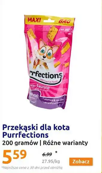 Action Przekąski dla kota Purrfections 200g oferta