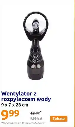 Action Wentylator z rozpylaczem wody 9x7x28cm oferta