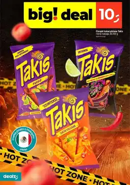 Dealz Chrupki kukurydziane Takis 90-100 g oferta