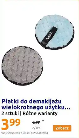 Action Płatki do demakijażu wielokrotnego użytku 2szt oferta