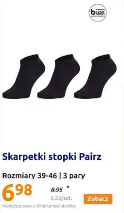 Action Skarpetki stopki Pairz 39-36 3 pary oferta