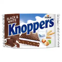 Groszek Knoppers Black & White Wafelek mleczno-orzechowy 25 g oferta
