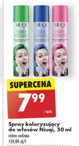 Biedronka Spray do włosów Niuqi oferta