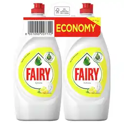 Biedronka Fairy Lemon Płyn do mycia naczyń 2x900 ml oferta
