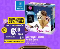 Polomarket Lody rożki Tupotek Amore Gusto 6 x 120 ml oferta