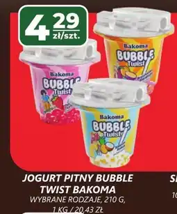 Top Market JOGURT PITNY BUBBLE TWIST BAKOMA 210g oferta
