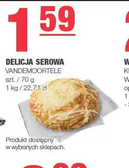EuroSPAR Delicja serowa Vandemoortele 70g oferta