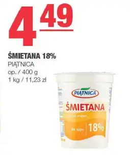 EuroSPAR Śmietana 18% Piątnica 400g oferta