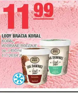 EuroSPAR Lody Bracia Koral 450 ml oferta