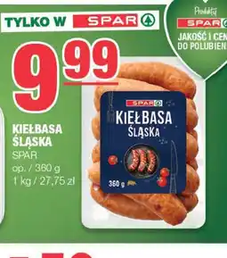 EuroSPAR SPAR Kiełbasa śląska 360g oferta