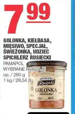 Pamapol Gołonka, Kiełbasa, Mięsiwo, Specjał, Świeżonka, Udziec, Spichlerz Ruski