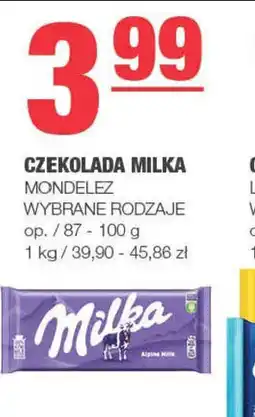 EuroSPAR Czekolada Milka Mondelez 87-100g oferta