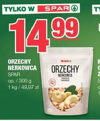 EuroSPAR Orzechy nerkowca SPAR 300g oferta