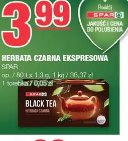 EuroSPAR SPAR Herbata czarna ekspresowa 80 szt oferta