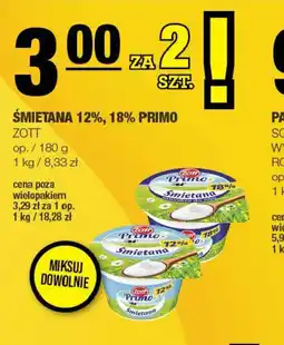 EuroSPAR Śmietana 12%, 18% Primo 180g oferta
