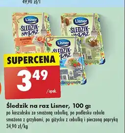Biedronka Śledzi na raz po podlasku Lisner śledzik na raz oferta