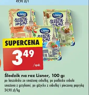 Biedronka Śledzi na raz po podlasku Lisner śledzik na raz oferta