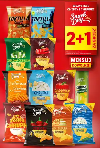 Lidl WSZYSTKIE CHIPSY I CHRUPKI Snack Day oferta