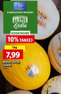 Lidl Melon żółty, luzem 1 kg oferta