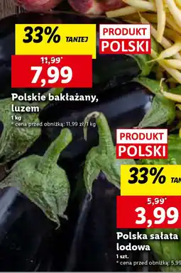 Lidl Polskie bakłażany, luzem 1 kg oferta