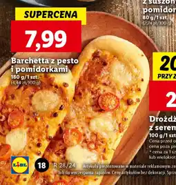 Lidl Barchetta z pesto i pomidorkami 180 g oferta