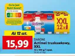 Lidl DANONE Actimel truskawkowy, XXL 12 x 100 g oferta