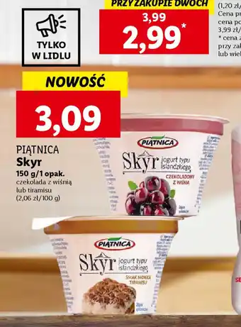 Lidl PIĄTNICA Skyr 150 g oferta