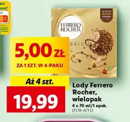 Lidl Lody Ferrero Rocher, wielopak 4 x 70 ml oferta
