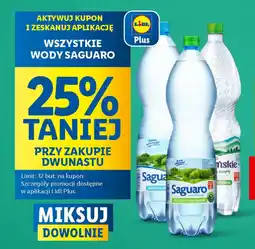 Lidl WSZYSTKIE WODY SAGUARO oferta