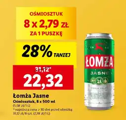 Lidl Łomża Jasne Ośmiosztuk, 8 x 500 ml oferta