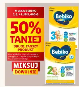 Lidl MLEKA BEBIKO 2, 3, 4 LUB 5, 600 G oferta