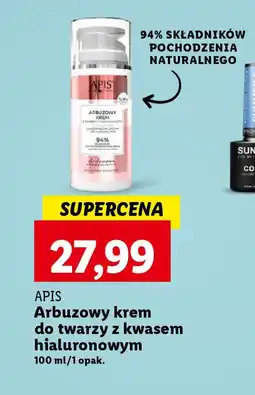 Lidl APIS Arbuzowy krem do twarzy z kwasem hialuronowym 100 ml oferta
