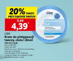 Lidl CIEN Krem do pielęgnacji twarzy, ciała i dłoni 250 ml oferta