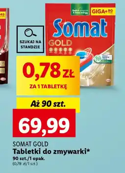 Lidl SOMAT GOLD Tabletki do zmywarki 90 szt. oferta