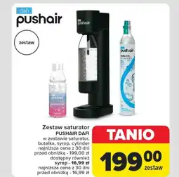 Carrefour Zestaw saturator PUSHAIR DAFI oferta