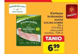 Carrefour Kiełbasa krakowska sucha DOLINA DOBRA 90 g oferta