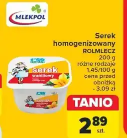 Carrefour Serek homogenizowany ROLMLECZ 200 g oferta
