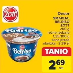 Carrefour Deser SMAKIJA, BELRISO ZOTT 200 g oferta