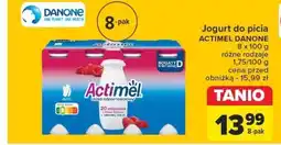 Carrefour Jogurt do picia ACTIMEL DANONE 8 x 100 g oferta