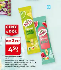 Auchan Lody owocowe Hortex 70 ml oferta