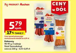 Auchan Kabanosy 90-95 g oferta