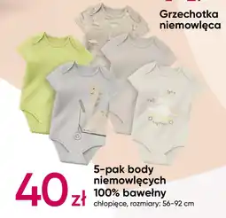 Pepco 5-pak body niemowlęcych 100% bawełny oferta