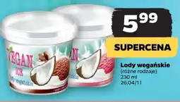 Netto Lody wegańskie truskawkowe Ice mastry vegan ice oferta
