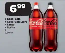 Netto Coca-Cola / Coca-Cola Zero / Fanta / Sprite 2 l oferta