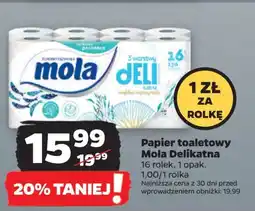Papier toaletowy Mola Delikatna 16 rol.