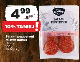Netto Salami pepperoni Mistrz Rohus 100 g oferta