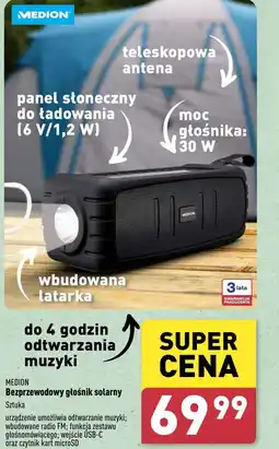 ALDI Głośnik bezprzewodowy Medion oferta