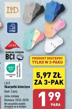 ALDI Skarpetki TEX oferta