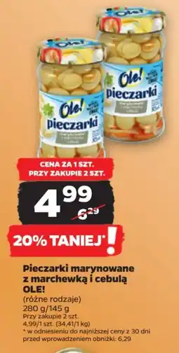 Netto Pieczarki marynowane z marchewką i cebulą OLE! 280 g oferta